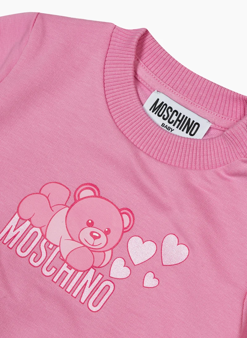 Блуза с принт 'Teddy Bear' Moschino Kids — снимка 3