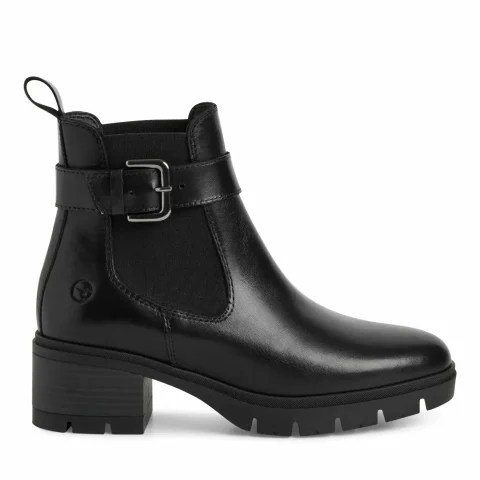 Дамски Боти На Ток TAMARIS – 1-25447-43-003 BLACK LEATHER