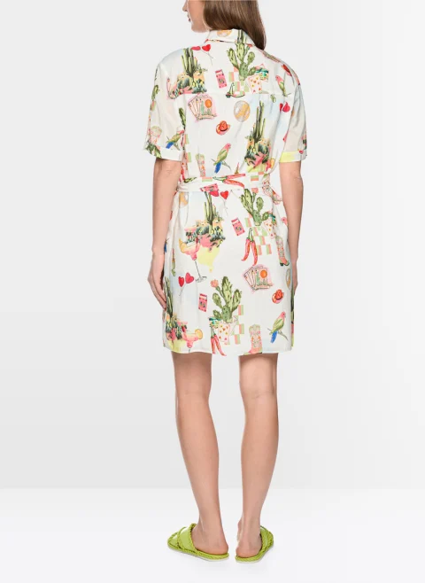 Рокля с колан 'Desert fiesta' Marc Cain Sports — снимка 3