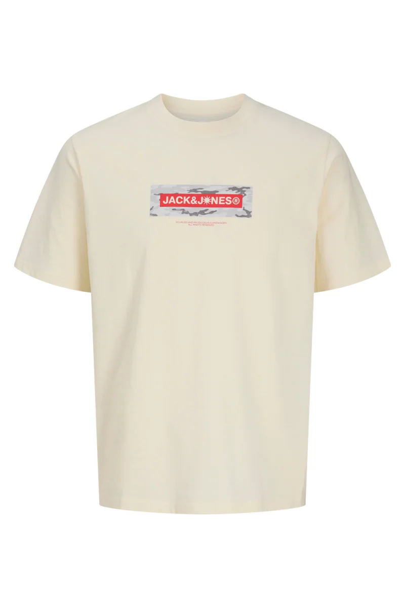 T-Shirt Jcobreeze Branded Ss Crew Neck Fst 12297851 11-0106 TCX sweet corn