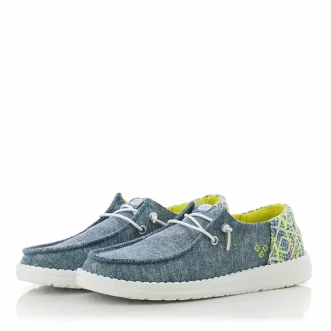 Дамски Ежедневни HEY DUDE – 43156-4NY WENDY FUNK BLUE/MULTI — снимка 3