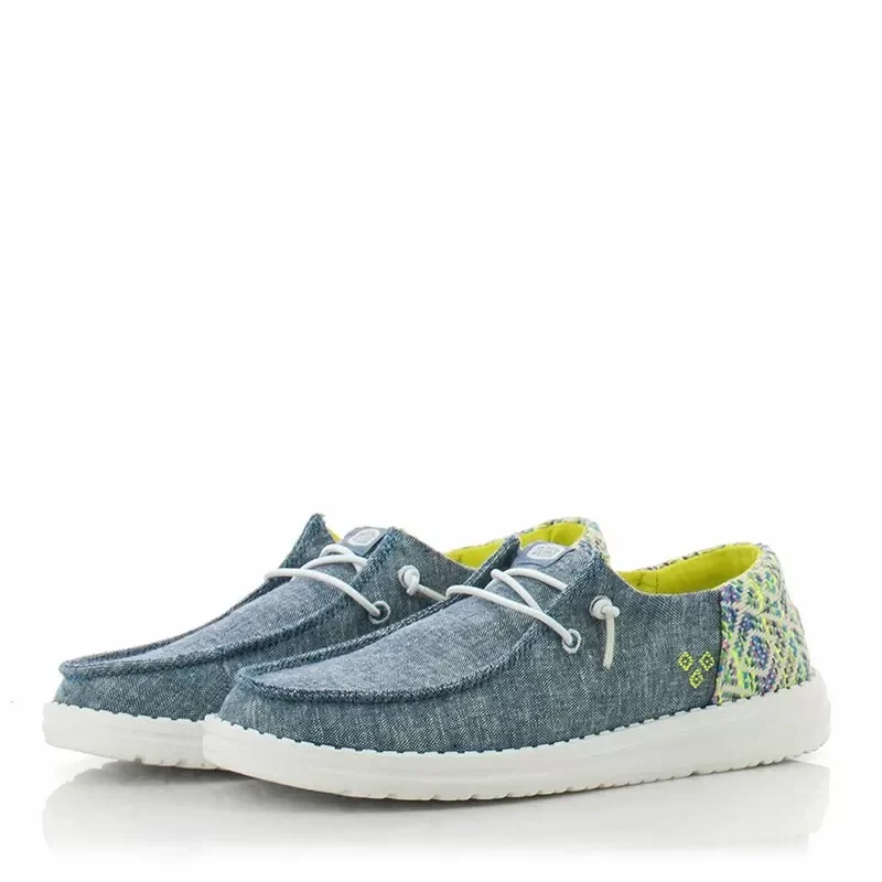 Дамски Ежедневни HEY DUDE – 43156-4NY WENDY FUNK BLUE/MULTI — снимка 3