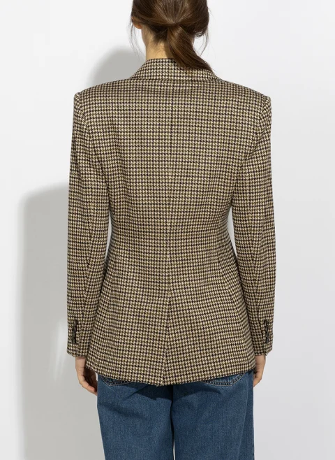 Блейзър с вълна 'Houndstooth' Max Mara Mxmeccelso — снимка 6