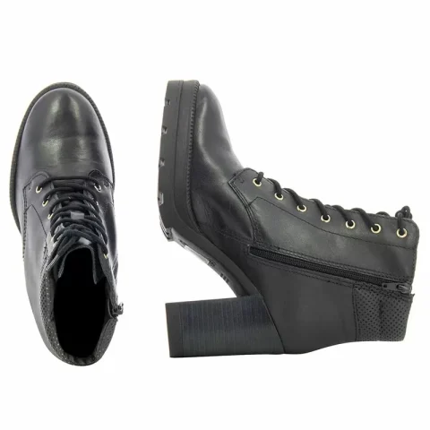 Дамски Боти На Ток BOTTERO – 350103 PRETO/OURO/PRETO — снимка 5