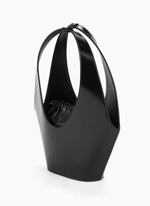 Кожена чанта 'Tote' Alberta Ferretti — снимка 2