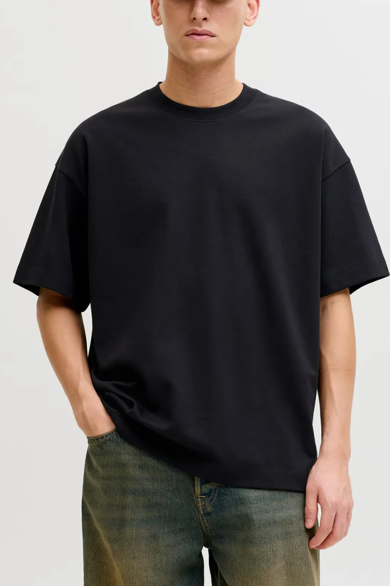 T-Shirt Jjebarron 12298906 C-N10 black — снимка 2