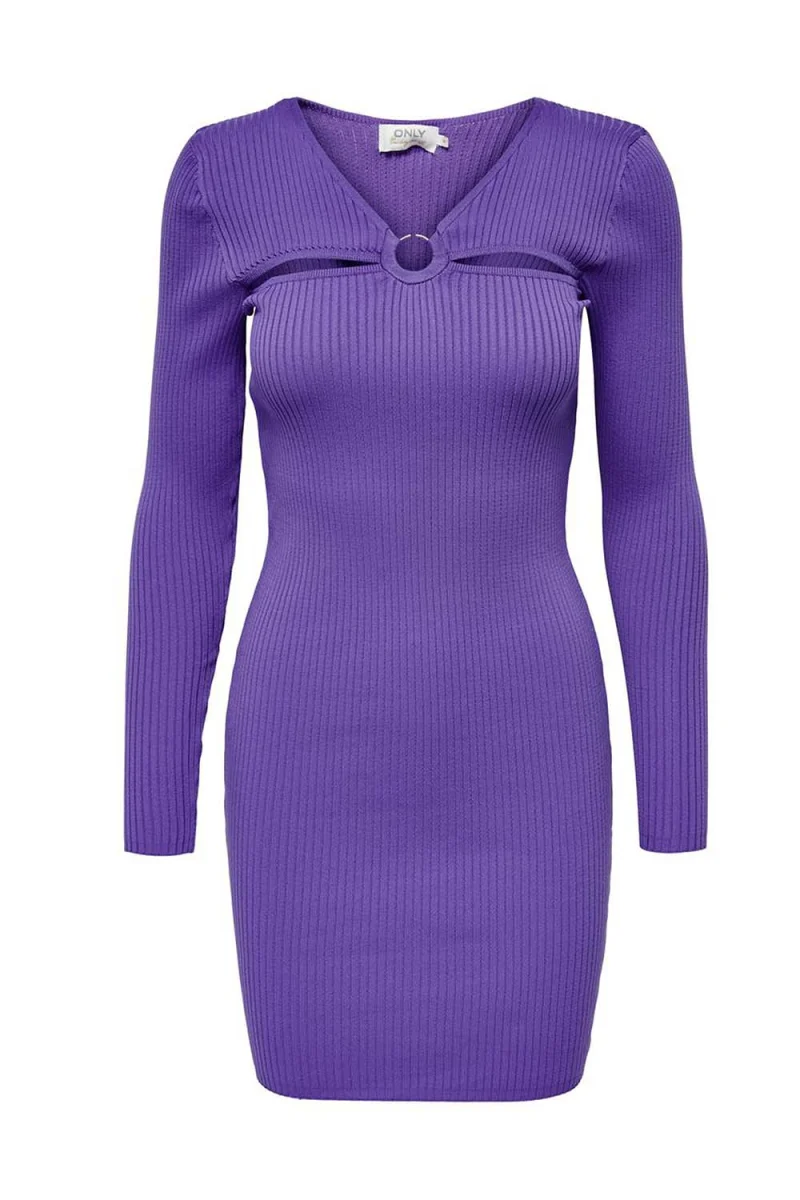 Рокли Onlperla L/S Peek A Boo Dress Knt 15272744 19-3847 TCX Deep Blue