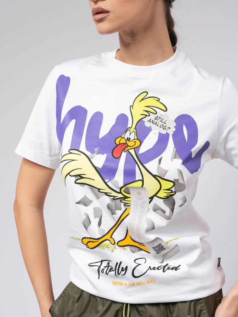 Бяла тениска TOTALLY x hype — снимка 6