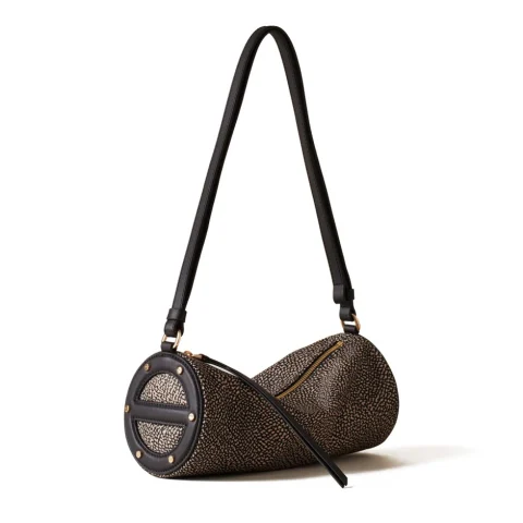 Дамска чанта Vis A Vis Bowler Small BORBONESE — снимка 5
