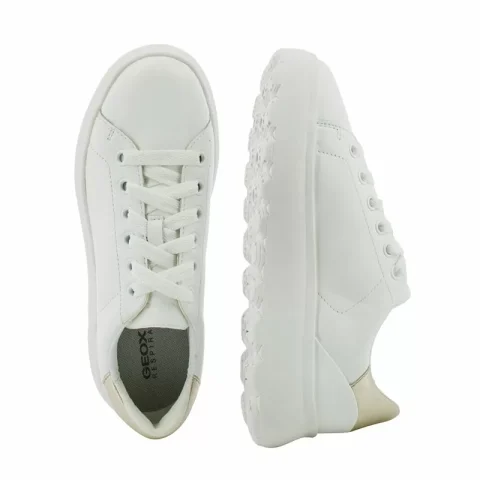Дамски Сникърс GEOX – D35TCB D SPHERICA EC4.1 WHITE/GOLD — снимка 5