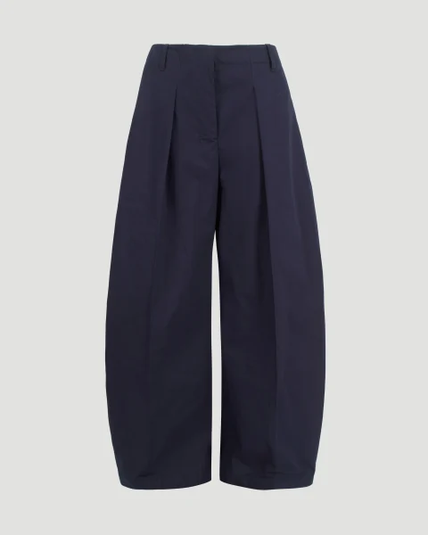 The Wide Ovalo Pants in Navy