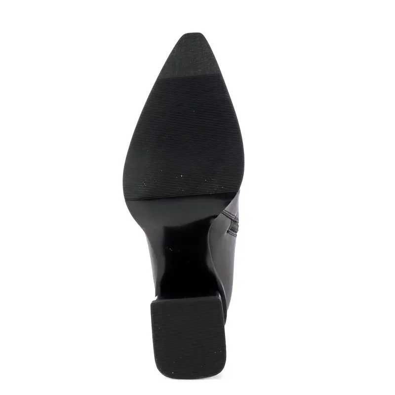 Ботуши На Ток CARLO FABIANI – 111679 BLACK LEATHER — снимка 4