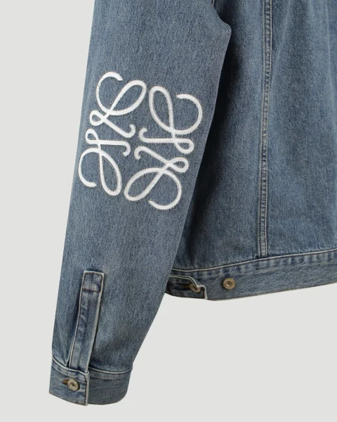 Anagram Jacket in Denim — снимка 3