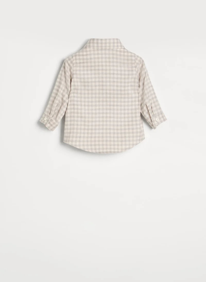Риза с бродерия Brunello Cucinelli Kids 24M — снимка 2
