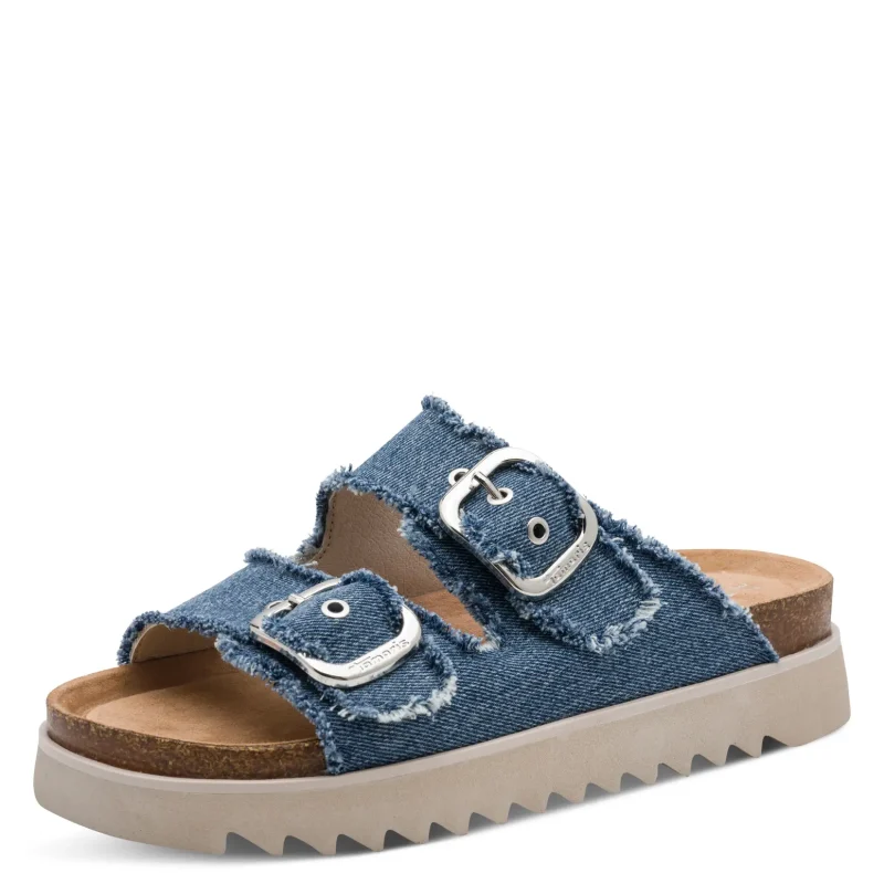 Дамски Чехли Комфорт TAMARIS – 1-27514-46-802 DENIM — снимка 3