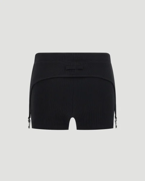 The Black Garter Mini-Shorts — снимка 2