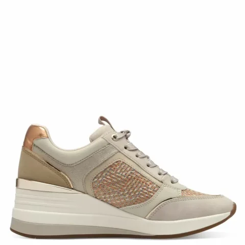 Дамски Сникърс TAMARIS – 1-23703-41-454 IVORY STRUCT. — снимка 2