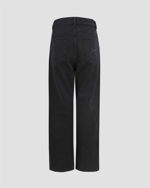 The Straight De-Nîmes Denim Pants in Black — снимка 3