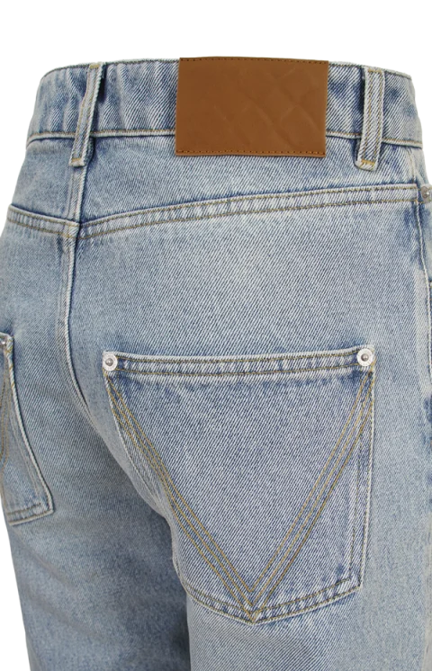 Light Bleach Straight Jeans — снимка 3