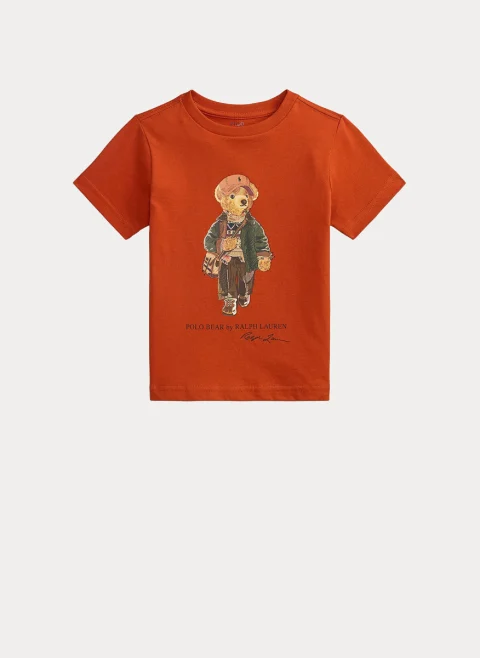Тишърт с принт 'Polo Bear' Ralph Lauren Kids 2-7