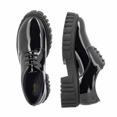 Дамски Ежедневни CLARKS – 26178685 PAGE WALK BLACK — снимка 4