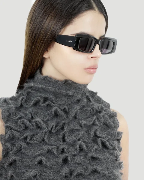 Rectangular Sunglasses Black — снимка 3