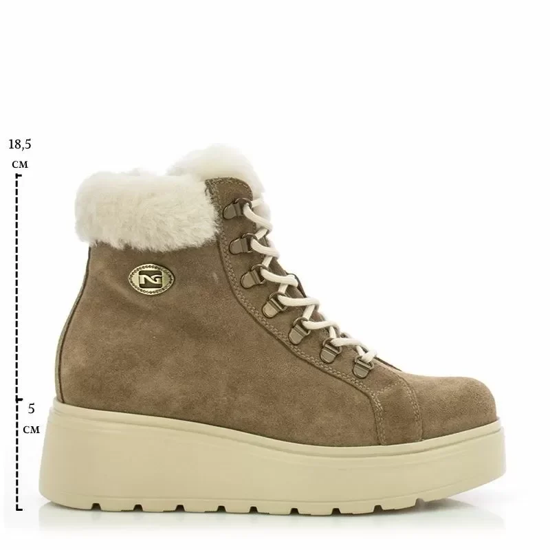 Дамски Спортни Боти NERO GIARDINI – I514908D CAPPUCCINO — снимка 6