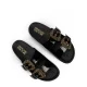Дамски черни чехли VERSACE JEANS — снимка 4