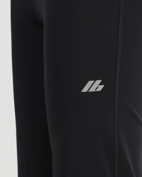 Activewear Flared Slim Pants in Black — снимка 4