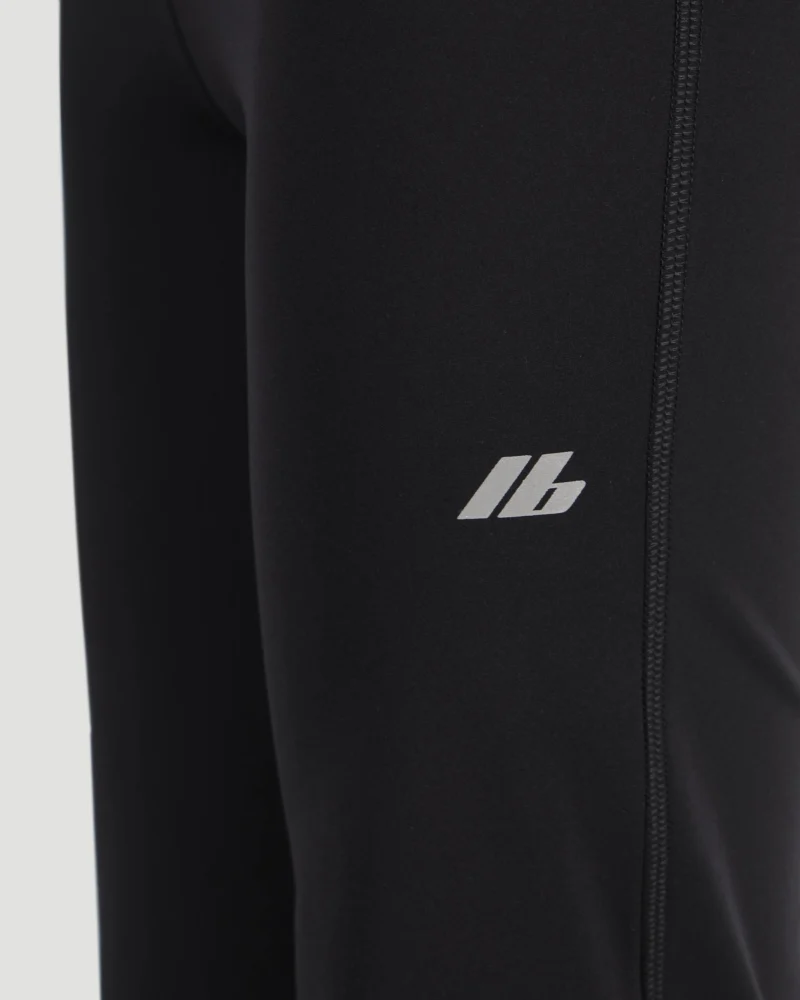 Activewear Flared Slim Pants in Black — снимка 4