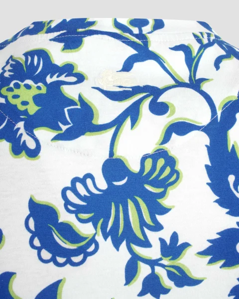 Cotton Polo Shirt with Placed Print — снимка 2