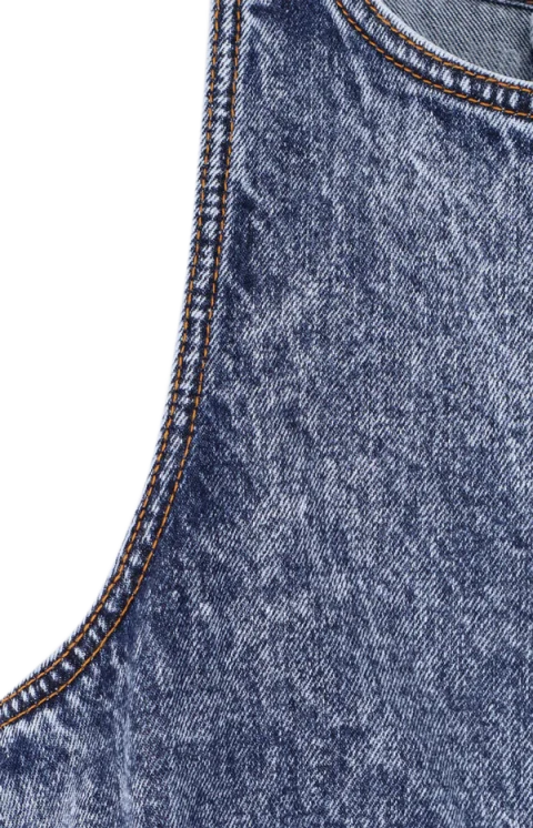 Peplum Denim Top — снимка 3