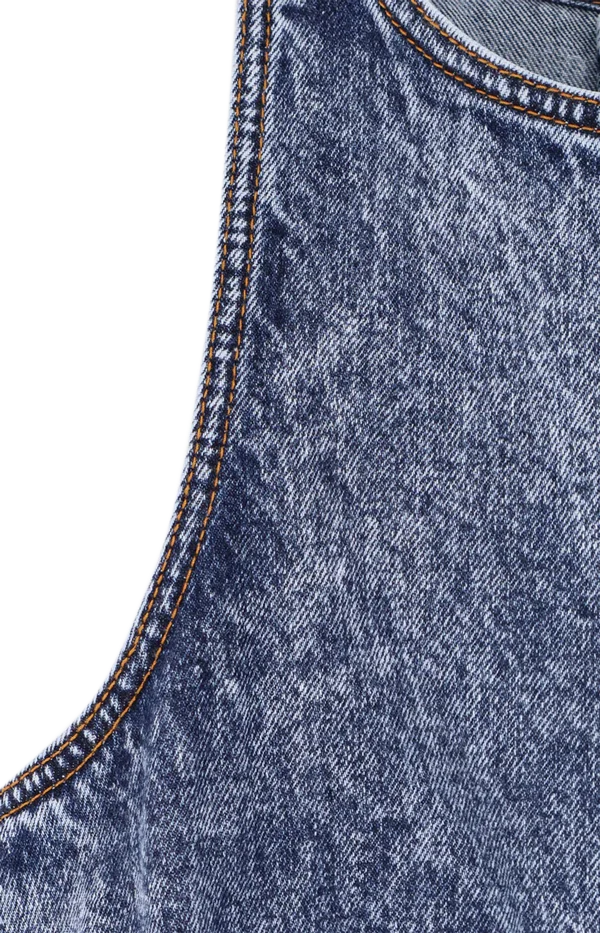 Peplum Denim Top — снимка 3