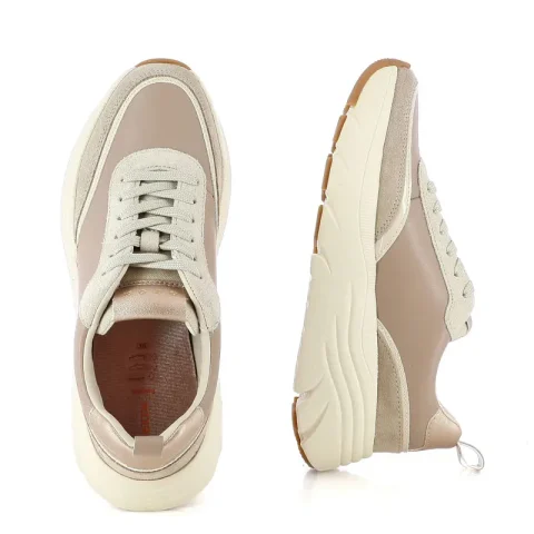 Дамски Сникърс GEOX – D66UFA D DIAMANTA BEIGE/SAND — снимка 5