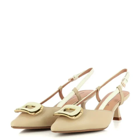 Токчета DONNA SERENA – 436073DP GINA BEIGE/BIANCO — снимка 4