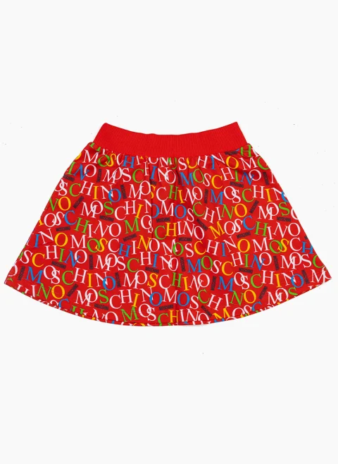 Пола с принт Moschino Kids — снимка 3