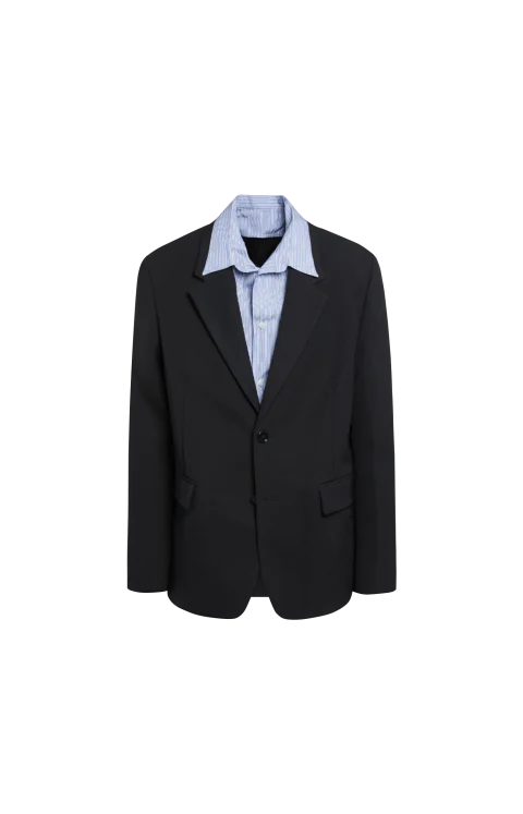 Hybrid Shirt Jacket in Dark Navy