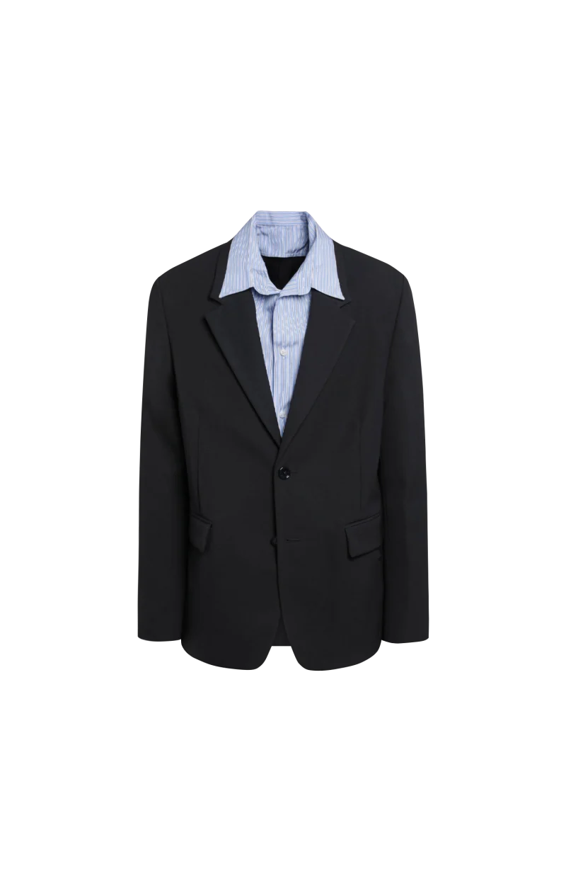 Hybrid Shirt Jacket in Dark Navy