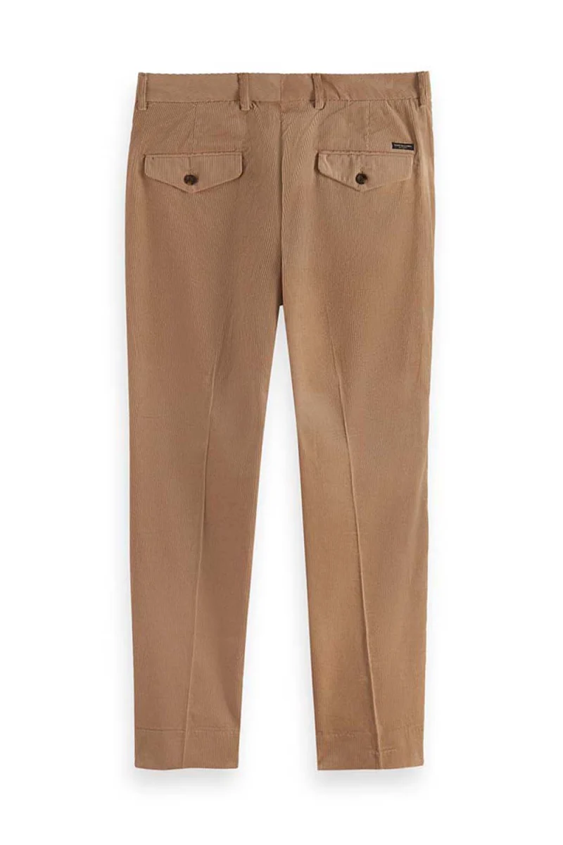 Панталон Blake Pleated Corduroy Chino 174466 SC0619 camel — снимка 2