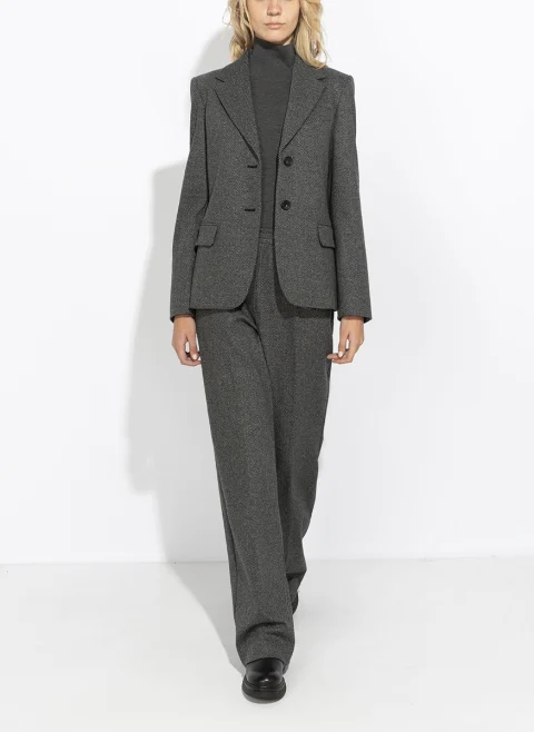 Едноредно сако с вълна Weekend Max Mara Wkdferoce — снимка 2