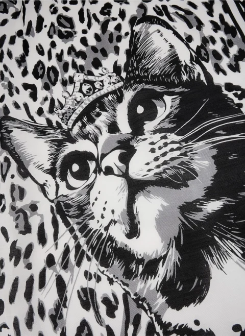 Шал с 'cat ' мотив Marc Cain Sports — снимка 2