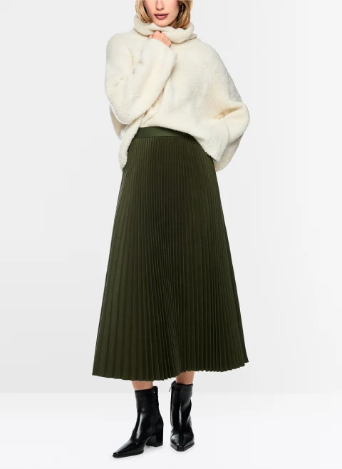 Плисирана пола с вълна Marc Cain Collections — снимка 8