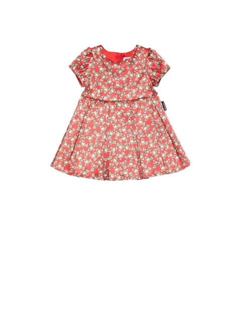 Рокля с цялостен принт Moschino Kids