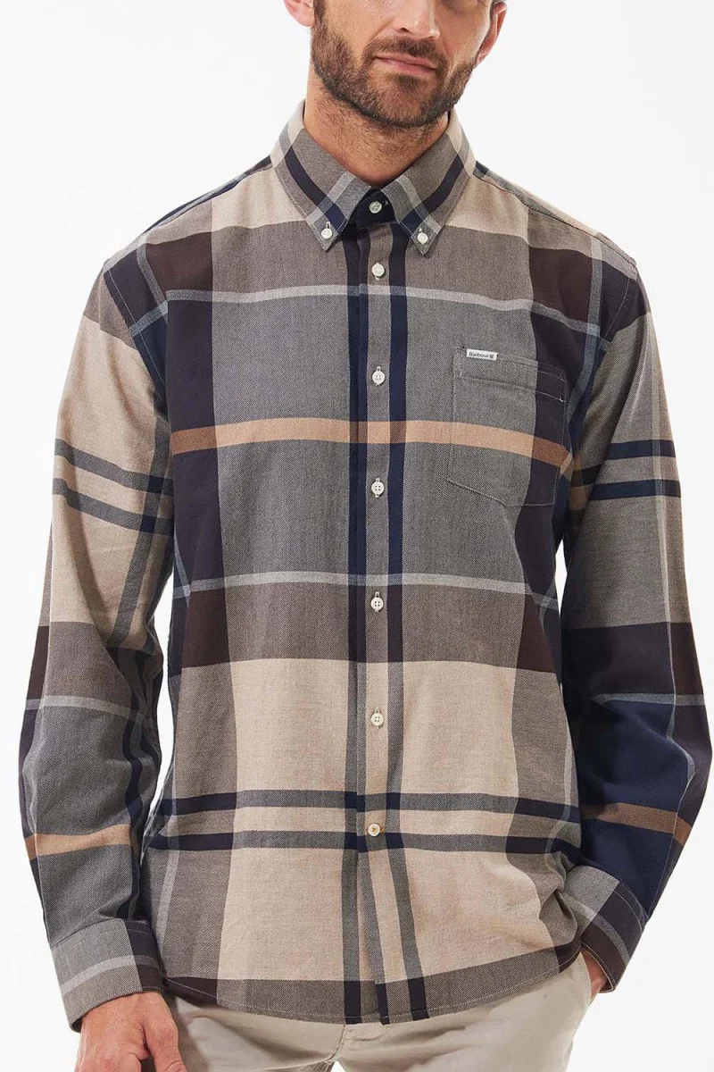 Риза Bearpark Regular Tartan MSH5382 tn63 autumn dress — снимка 2