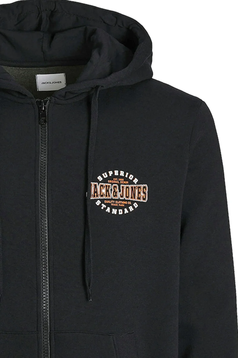 Жилетка Jjlogo Sweat Zip Hood 2 Col 12257489 C-N10 black — снимка 2