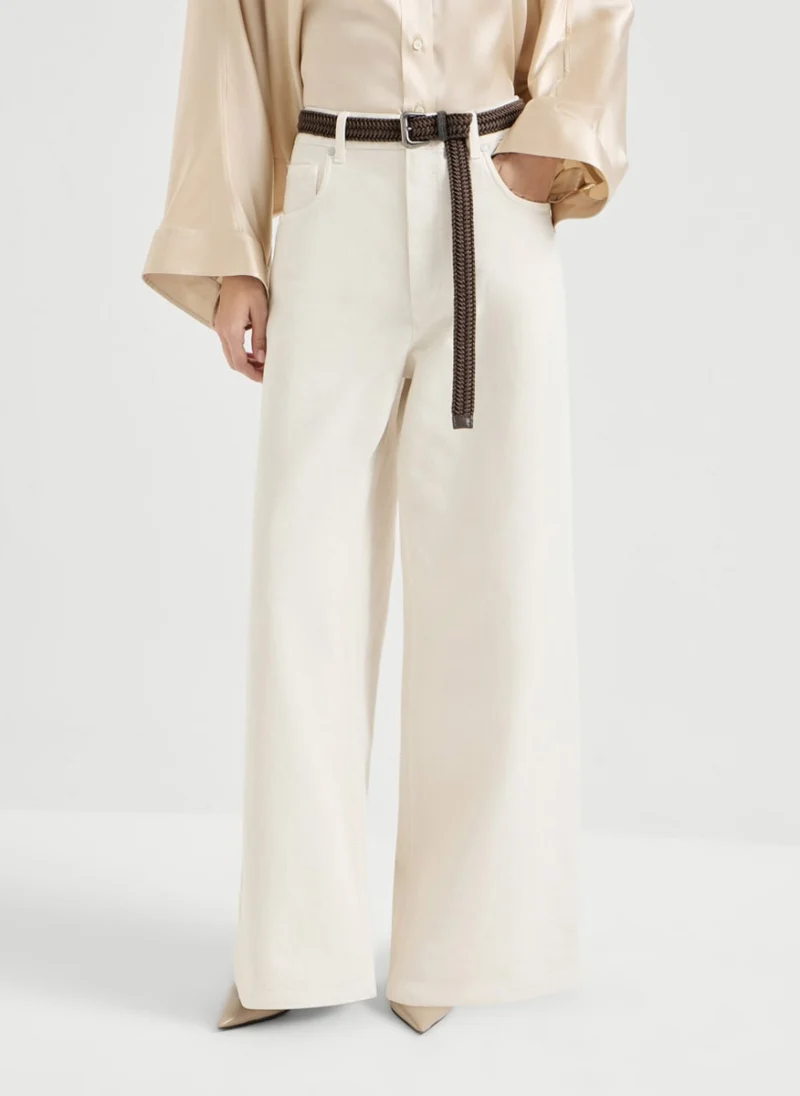 Деним 'Wide leg' Brunello Cucinelli