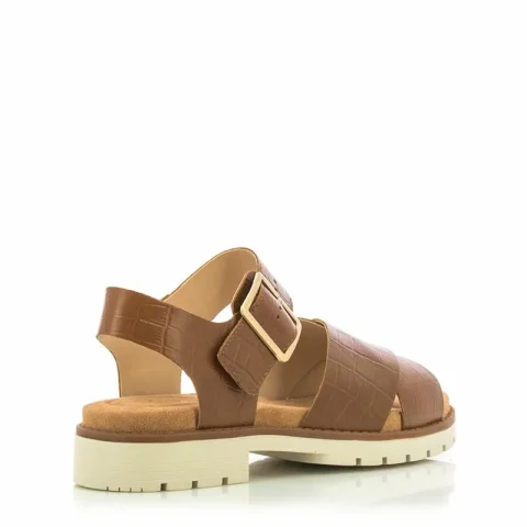 Дамски Равни Сандали CLARKS – 26176323 ORINOCO CROSS TAN INTEREST — снимка 3