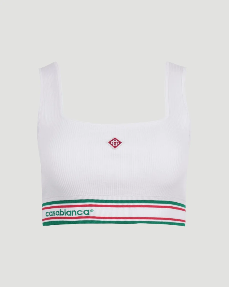 Seamless Sports Bra in White