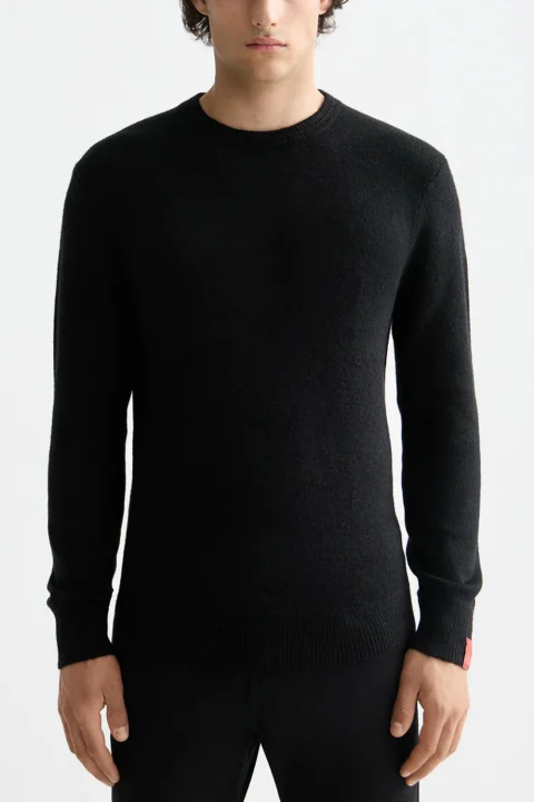 Плетено Soft Knit Regular Fit Crew Neck 181342 021 meteorite — снимка 2