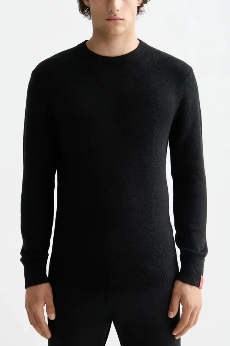 Плетено Soft Knit Regular Fit Crew Neck 181342 021 meteorite — снимка 2